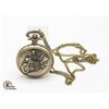 Image 1 : #62-BRAND NEW BRONZE TONE POCKET WATCH WITH