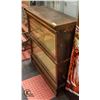 Image 2 : ANTIQUE BARRISTOR CABINET WITH GLASS DOORS