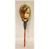 Image 1 : HAND HELD VENETIAN MASK WITH WOOD HANDLE