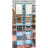 Image 1 : 2 FLOOR LAMP SHELVES BLUE H-62.75" W-10.25"