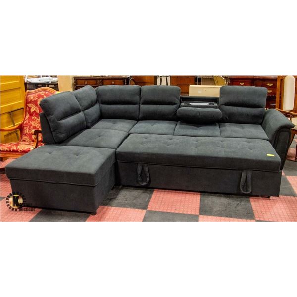 NEW SECTIONAL WITH USB CHARGING PORTS,