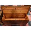 Image 2 : ANTIQUE LANE RED CEDAR CHEST WITH BAROMETER