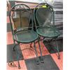 Image 1 : PAIR OF SOLID METAL FRAME FOLDING PATIO CHAIRS