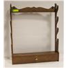 Image 1 : VINTAGE WOOD GUN RACK 31" X 24" X 5"
