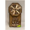 Image 1 : WOODEN A&F QUARTS WALL CLOCK