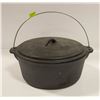Image 1 : LARGE CAST IRON DUTCH OVEN FOR CAMPING