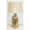 Image 1 : LILA GLASS LAMP WITH SHADE IMPORTED FROM INDIA