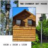 Image 2 : NEW TWO-CHAMBER WOOD BAT HOUSE