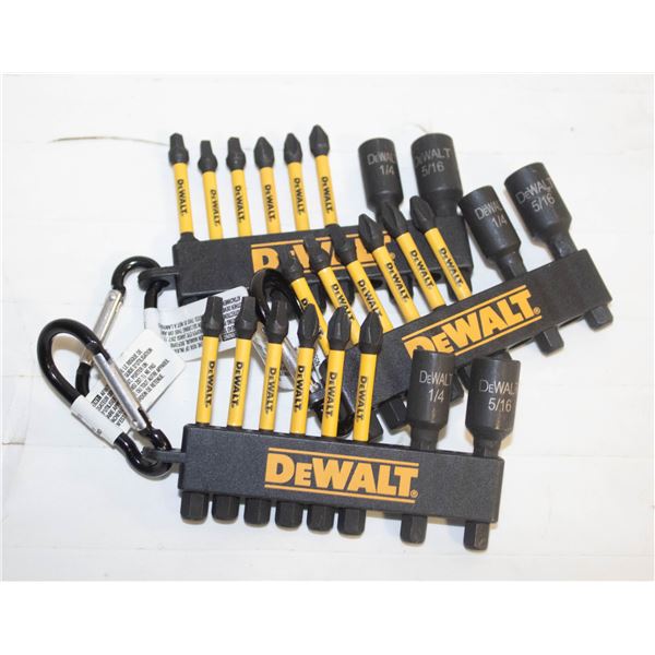 3 PACKS OF DEWALT NUT / SCREWDRIVER BITS