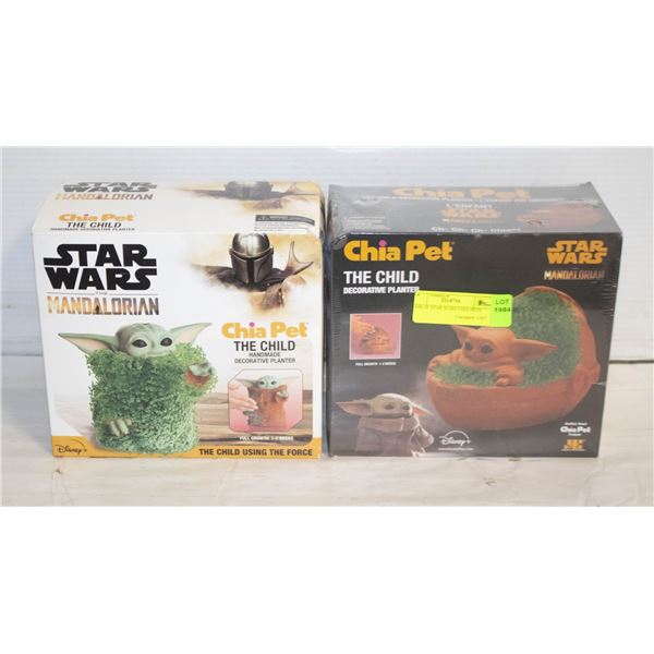 PAIR OF STAR WARS CHIA PETS