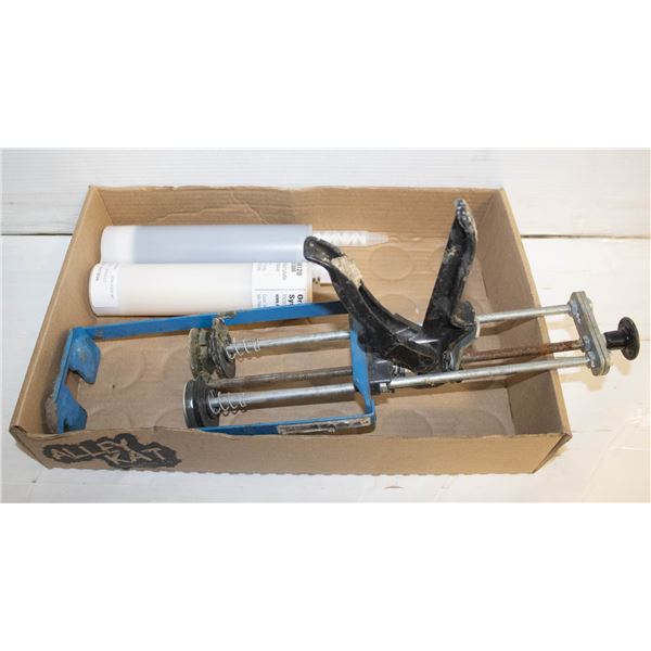 DOUBLE CARTRIDGE EPOXY GUN WITH ADHESIVE