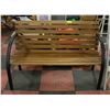 Image 1 : WOODEN PATIO GARDEN BENCH SEAT WITH
