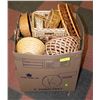 BASKETS- DECORATIVE- ALL SIZES- BOX LOT