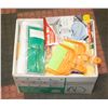Image 1 : HOUSEHOLD CLEANING SUPPLIES- BOX LOT