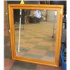 Image 1 : WOOD FRAMED MIRROR 39" X 45.25"