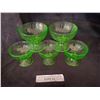 Image 1 : Five Desert Dishes in Uranium Glass
