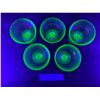 Image 4 : Five Desert Dishes in Uranium Glass
