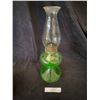 Image 1 : Green Uranium Glass Oil Lamp