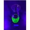 Image 3 : Green Uranium Glass Oil Lamp