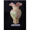 Image 2 : Fenton Burmese Ltd Edition Glass Adoration Rose Vase w Certificate