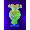Image 5 : Fenton Burmese Ltd Edition Glass Adoration Rose Vase w Certificate