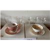 Image 1 : Two Teacups/Saucers & Asst Glasses