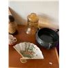 Image 4 : Russian Doll Set, Carnival Glass Bell, Fan Dish, Cream & Sugar Set  & Variety of Dishes