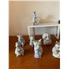 Image 3 : Blue & White Spice Jars in Wood Rack, Dutch Music Box & Country Friends Figurines
