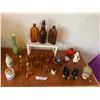Image 1 : Avon Horse, Buffalo & Female Gardener Perfume Bottles, Old Spice, Vintage Gold Cups, Bud Vases, Asst