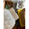 Image 6 : Milk Glass & Regular Glass Chimney for Oil Lamps, Cigar Box, Lg Glass Bottle, Mini Perfume Bottle, C