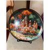 Image 4 : Plate Racks, Norman Rockwell Evening Prayers Plate, 1988 Russian Legends Tianex Folk Fairy Tale Plat