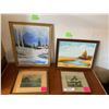 Image 1 : Four Outdoor Framed Paintings