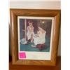 Image 3 : Vintage Baby Coloured Photograph & Girl at the Mirror by Norman Rockwell Print
