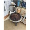 Image 1 : Vintage Aerator-Prestomat Washer, Portable Arizona Stone Fire Bowl & Copper Bucket w Wooden Handle