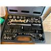 Image 3 : Socket Set, Makita Drill, Variety of Wrenches, Tape Measure, Screwdrivers & Clamps Paint Brushes etc