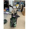Image 1 : Green Rampion Golf Bag, Big Bertha/King/Dunlop/Prostaff Clubs & Ray Cook Putter, Balls, Off
