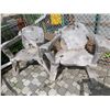 Image 1 : Pair of Heavy Outdoor Wood Chairs