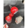 Image 7 : Red Desk Lamp, Cards, Christmas Trays, Tins, Coca-Cola Light, Teddy Bear, Mini Silver Bottle, Snow-g