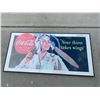 Image 2 : Lg Your Thirst Takes Wings Coca-Cola Framed Poster & Coca-Cola Round Sign
