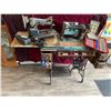 Image 1 : Vintage Singer Sewing Machine in Cabinet w Treadle, Holly Hobby Mini Antique, Asst Knitting Needles