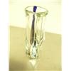 Image 5 : 9.5" Murano glass vase done by Dohts Veni signed and numbered 1/1 clear with cobalt blue handle, han