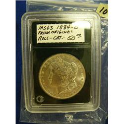 1884 New Orleans silver dollar graded MS63 (3)