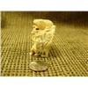 Image 4 : Carved ivory collage of bear, eagle, rams, wolf, 2 hunters, woman, and 6 faces- 2" tall (74)