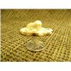 Image 1 : Fossilized ivory walrus on fossilized ivory  base by L.i.j.w. 7/8"x2.25" (74)