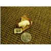 Image 7 : Lot of 2: fossilized ivory walrus with white ivory tusks 7/8"x2.5" and ivory walrus on fossilized iv