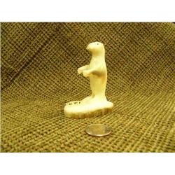 Fossilized ivory otter by R.A.J. 3.25" tall (74)