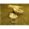 Image 2 : Lot of 2: ivory owl 2.25" and fossilized ivory owl mounted on fossilized ivory bark with red stone e