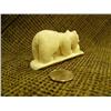 Image 2 : Carved ivory of polar bear catching a seal by Doug Silook 1.75" tall 3.75" long (74)