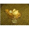 Image 4 : Lot of 2: Fossilized ivory walrus 1" and bone duck on bone base by Douglas V. 1.75" tall 4" wide (74