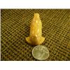 Image 7 : Lot of 2: Fossilized ivory walrus 1" and bone duck on bone base by Douglas V. 1.75" tall 4" wide (74